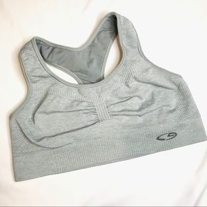 Champion seamless gray racerback sports bra